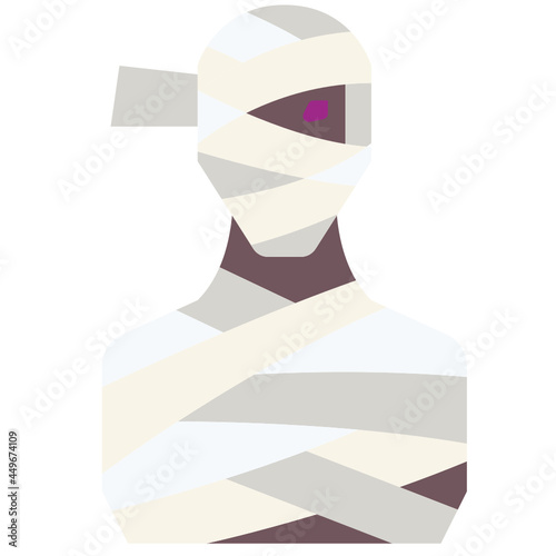 mummy flat icon