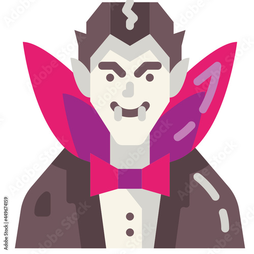 vampire flat icon