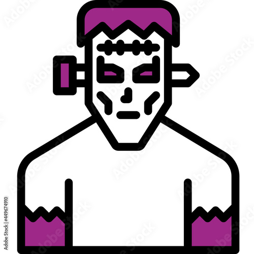 frankenstein one color icon