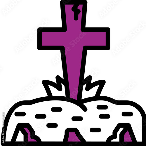 tomb one color icon