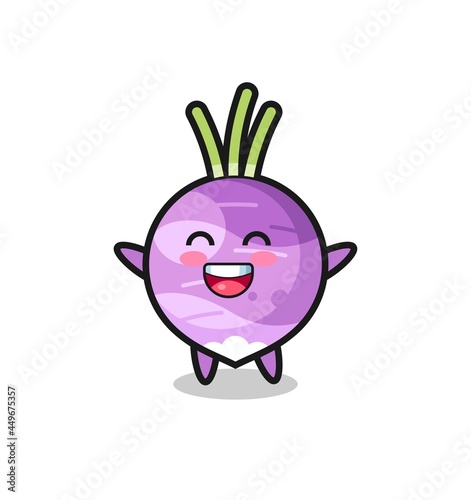 happy baby turnip cartoon character