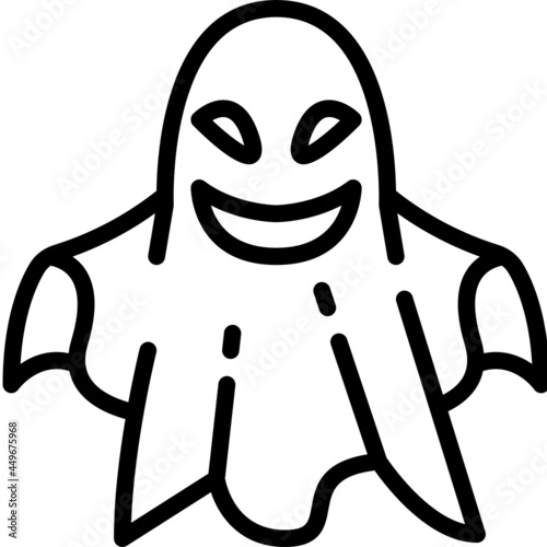 ghost line icon