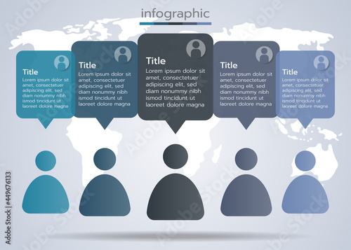 infographic template have step or option.vector illustration style design for business,class or shop online,presentation.