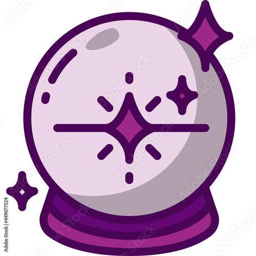 crystal ball Two Tone icon