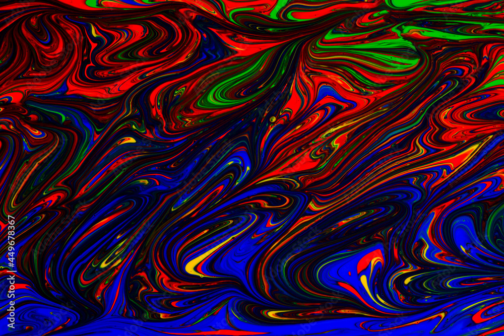 rainbow color liquid flow effect