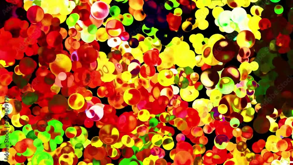 Abstract Bubbles Vibrant Background Digital Renderingv Abstract Bubbles Vibrant Background Digital Renderingv
