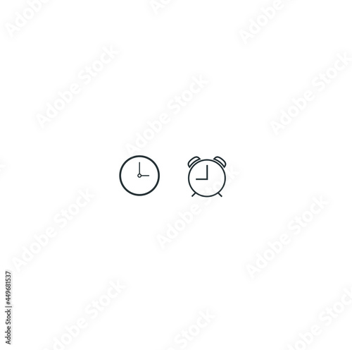 Clock icon, timer clock vector icon, countdown timer icon