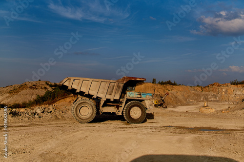 Construction big machine industry excavator bulldozer work