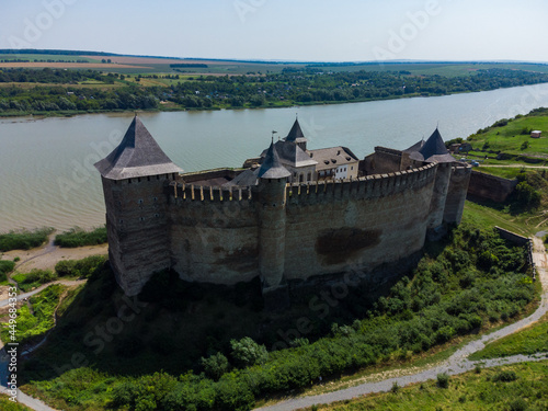 Khotyn fortress overlooking the Dniester