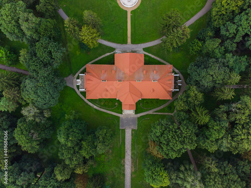 estate in Samchyky from a bird's eye view