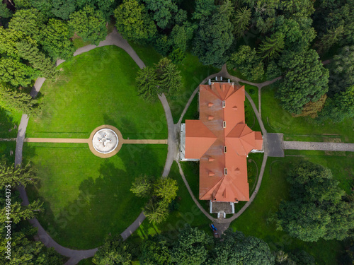 estate in Samchyky from a bird's eye view