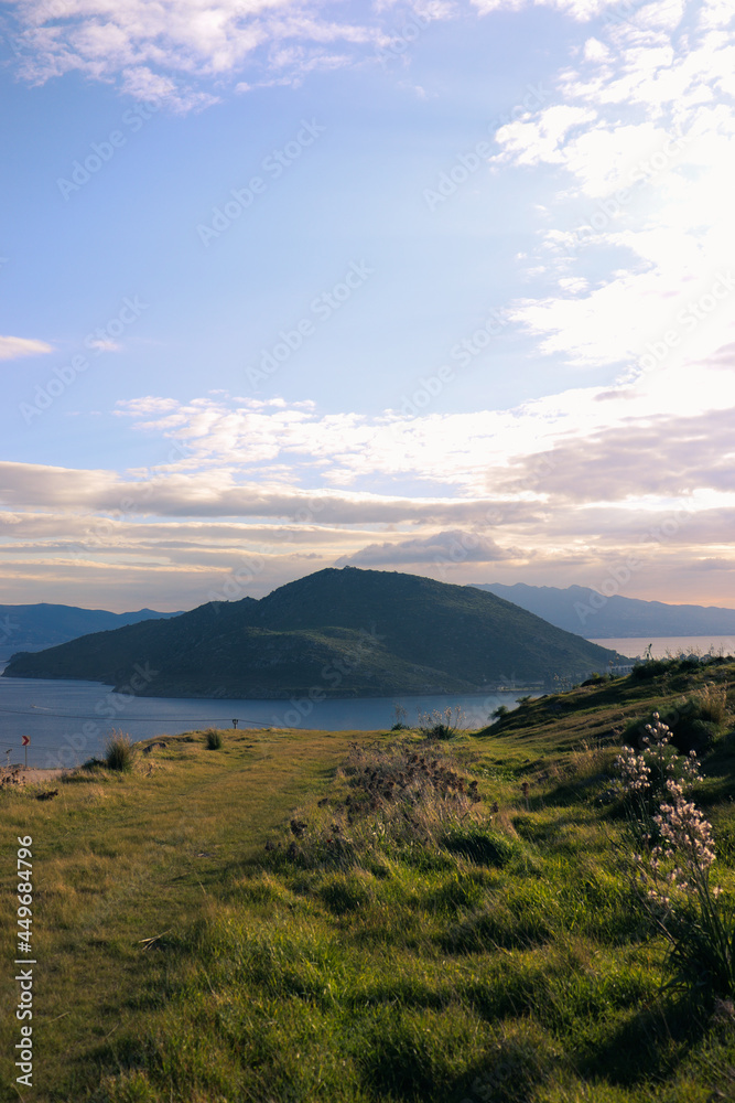 Fototapeta premium sunset in the mountains