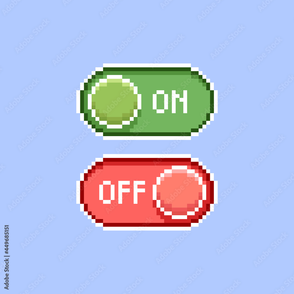 Vetor de colorful simple flat pixel art illustration of cartoon red and ...