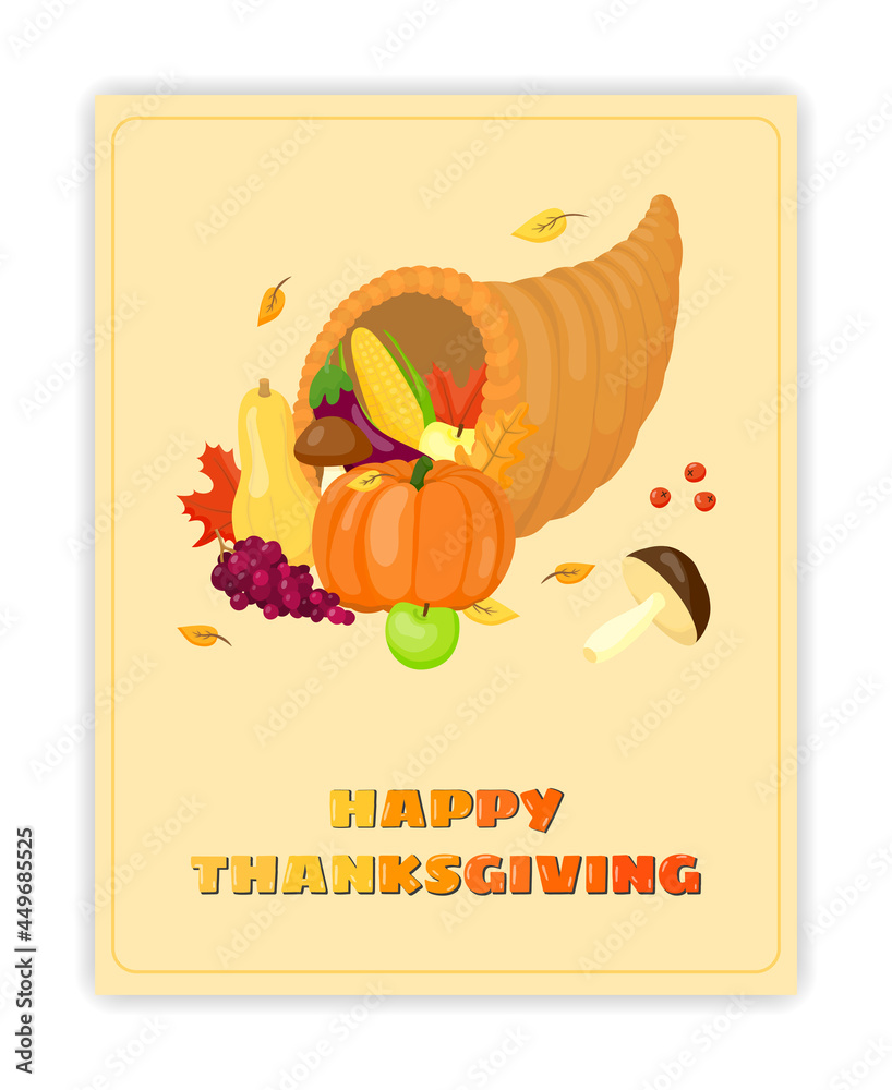 Thanksgiving greeting card. Thanksgiving greeting card.