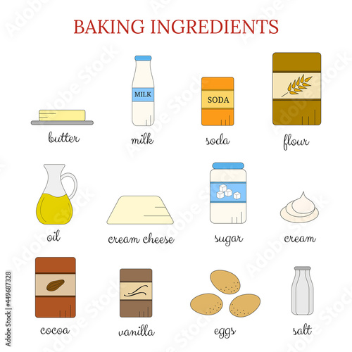 Cooking ingredients.