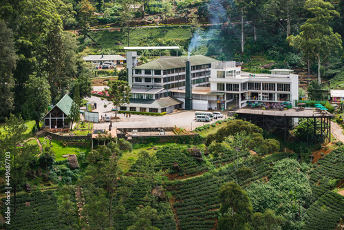 Labookellie, Sri Lanka. September 5, 2019: Damro Labookellie tea factory close to Nuwara Eliya. photo