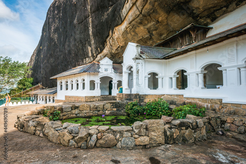 Dambulla Cave Temple or Golden Temple of Dambulla near Dambulla city, Sri Lanka photo
