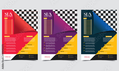 Salon, Parlor, Beauty Parlor, Cosmetics Flyer design a4 Size.