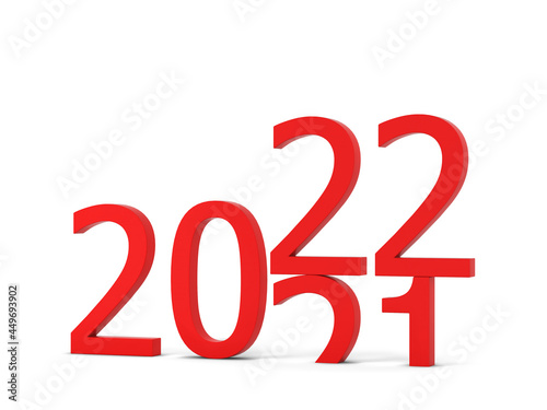 2022 year text sign
