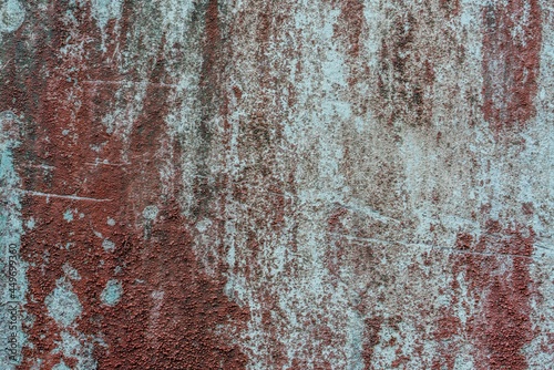 Old wall with red paint 01 - vintage and rusty - Chung Hom Kok Park - Hong Kong