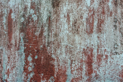Old wall with red paint 02 - vintage and rusty - Chung Hom Kok Park - Hong Kong