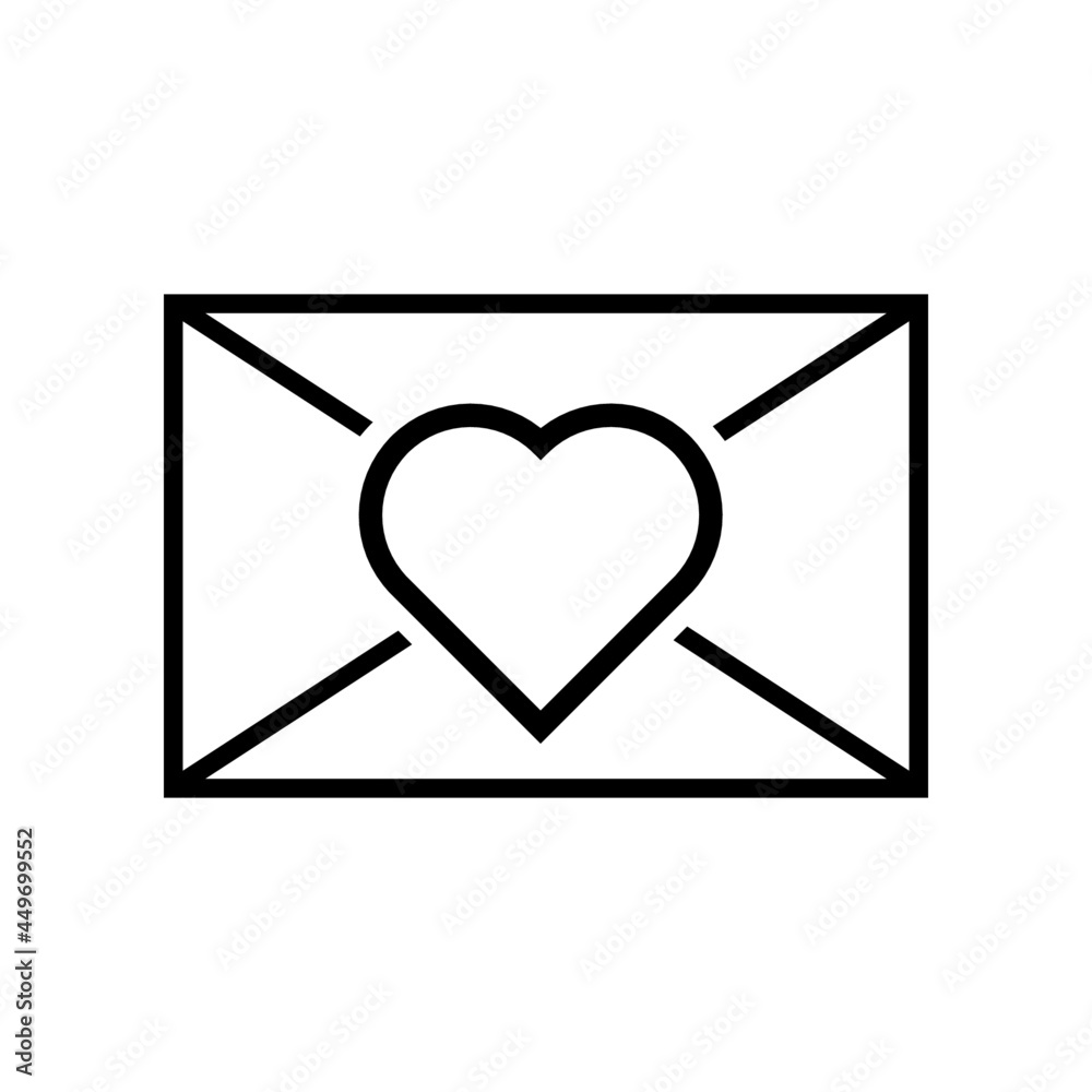 envelope with heart