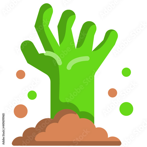 zombie flat icon