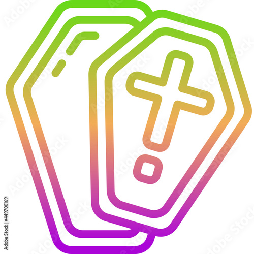 coffin gradient icon