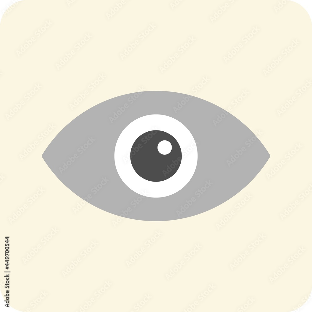 Eye Flat Round Vector Icon Design Eye Flat Round Vector Icon Design