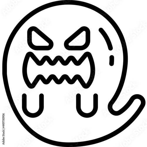 ghost line icon