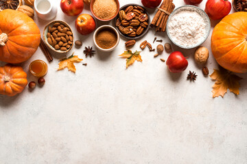 Autumn fall baking background