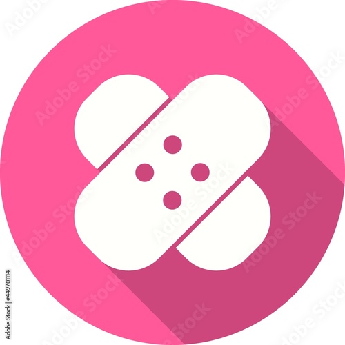 Bandage Glyph Shadow Vector Icon Design