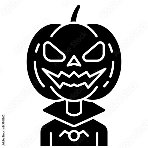 jack o lantern solid icon