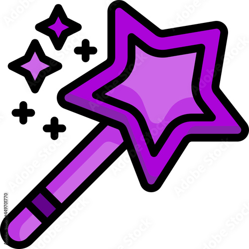 magic wand Two Tone icon
