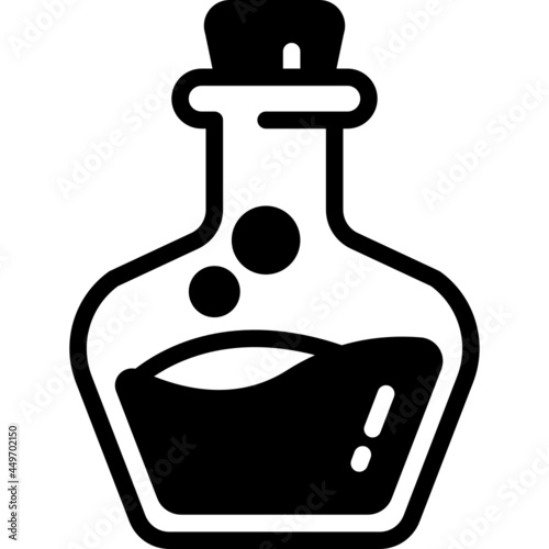 poison solid line icon