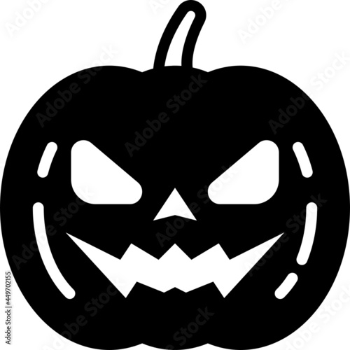 pumpkin solid line icon