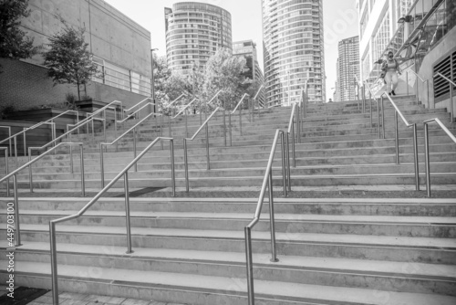 Photography The staircase at the Rogers Centre.