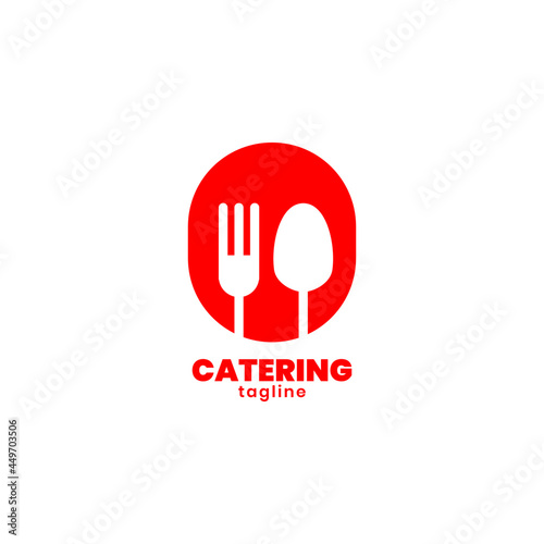 modern catering logo, food logo, restaurant logo premium vector