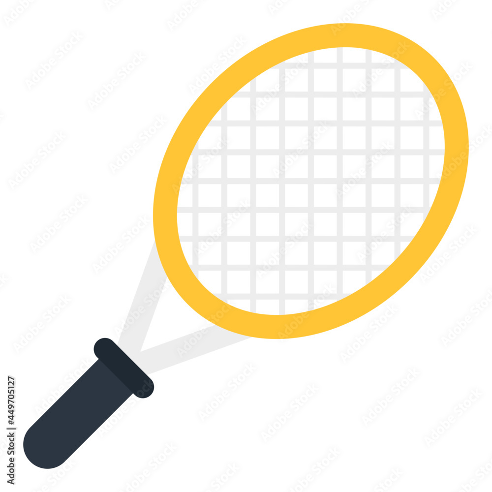 Trendy vector design of badminton racket Trendy vector design of badminton racket