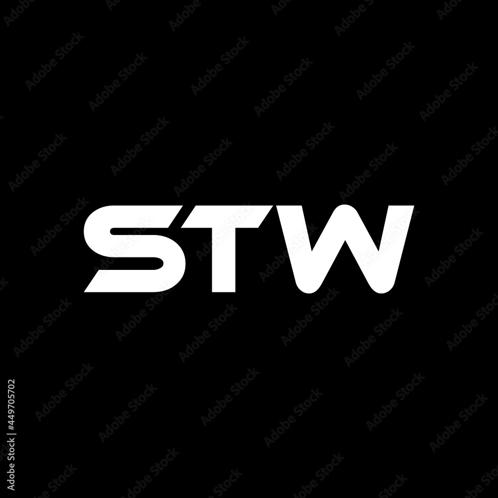 STW letter logo design with black background in illustrator, vector logo modern alphabet font overlap style. calligraphy designs for logo, Poster, Invitation, etc. STW letter logo design with black background in illustrator, vector logo modern alphabet font overlap style. calligraphy designs for logo, Poster, Invitation, etc.