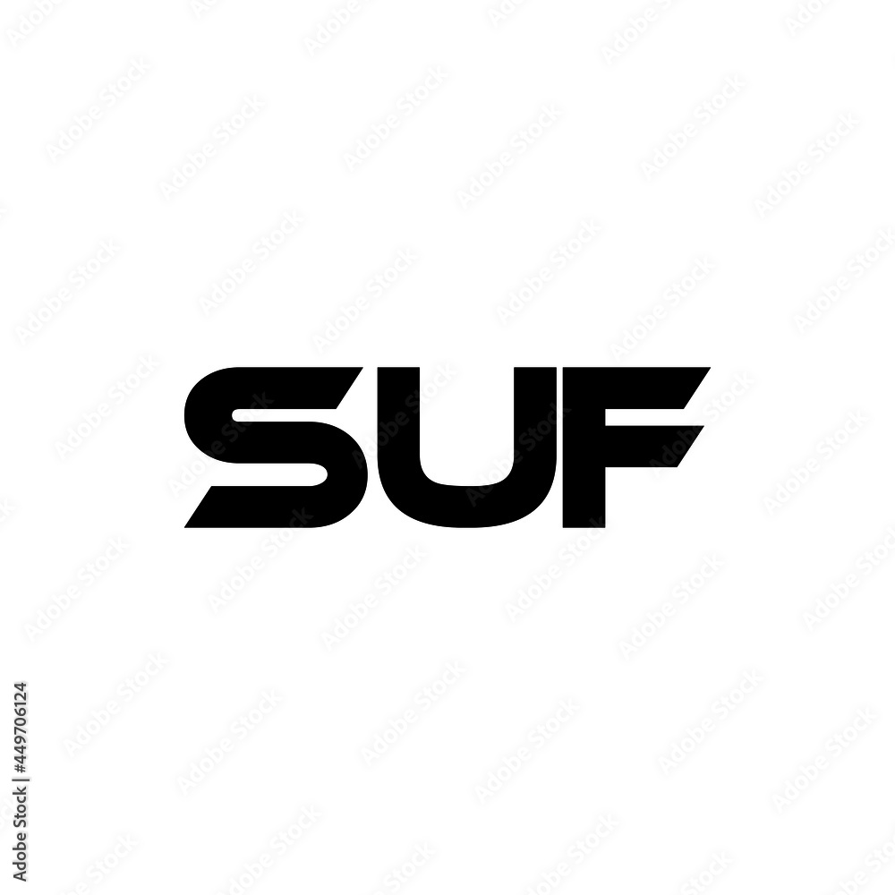 SUF letter logo design with white background in illustrator, vector logo modern alphabet font overlap style. calligraphy designs for logo, Poster, Invitation, etc. SUF letter logo design with white background in illustrator, vector logo modern alphabet font overlap style. calligraphy designs for logo, Poster, Invitation, etc.