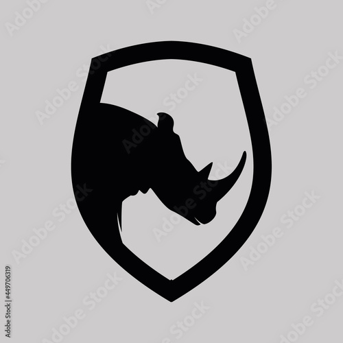 Abstract Rhino Logo Design Template