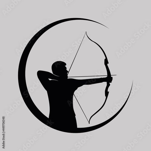 archer logo black and white