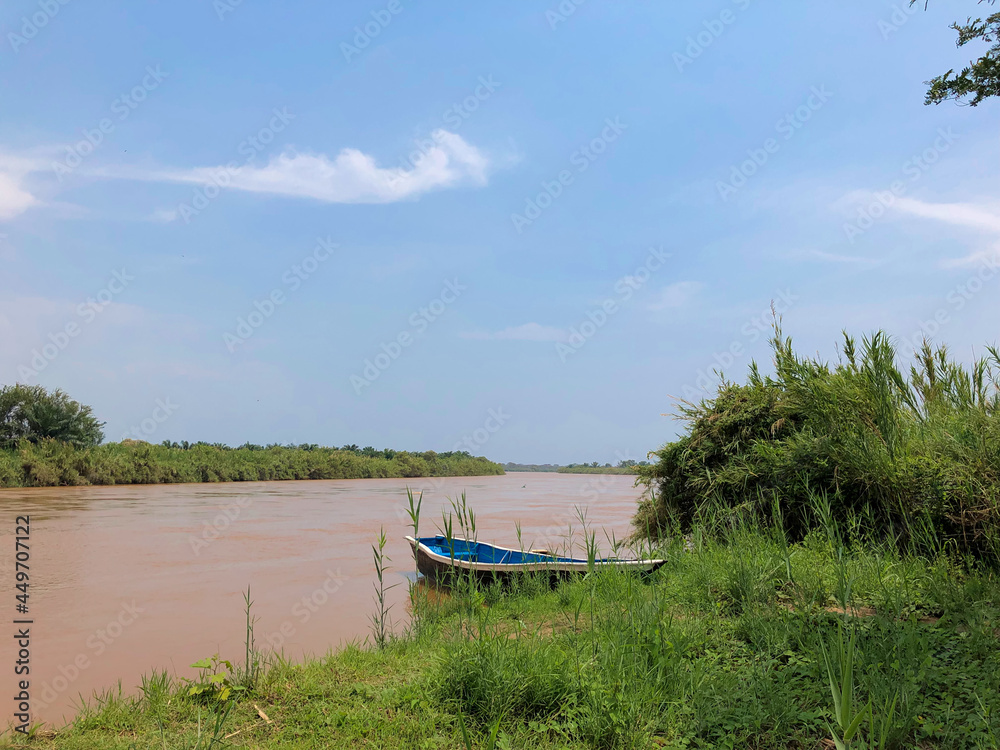 Boat on the river, Rusizi National Park, Burundi