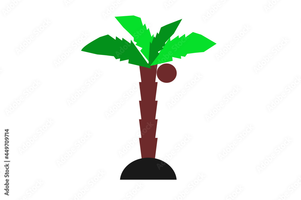 palm tree icon isolated on a white background. palm tree icon isolated on a white background.