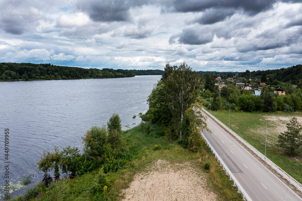 Fototapeta premium Daugava river next to Jaunjelgava, Latvia.