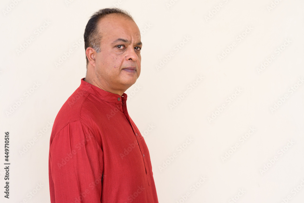 Portrait of Indian man wearing traditional clothes Portrait of Indian man wearing traditional clothes