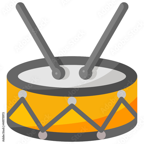 drum flat icon