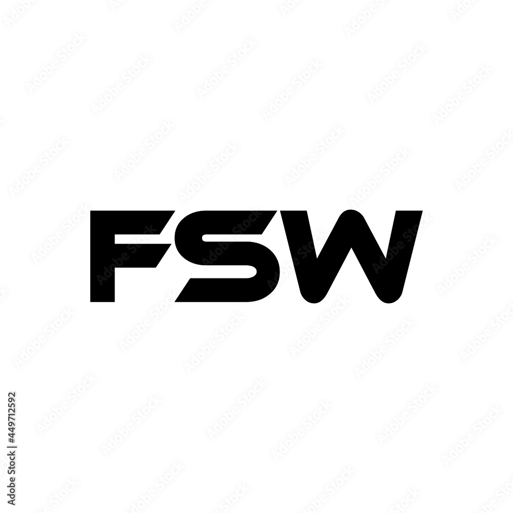 FSW letter logo design with white background in illustrator, vector logo modern alphabet font overlap style. calligraphy designs for logo, Poster, Invitation, etc. FSW letter logo design with white background in illustrator, vector logo modern alphabet font overlap style. calligraphy designs for logo, Poster, Invitation, etc.