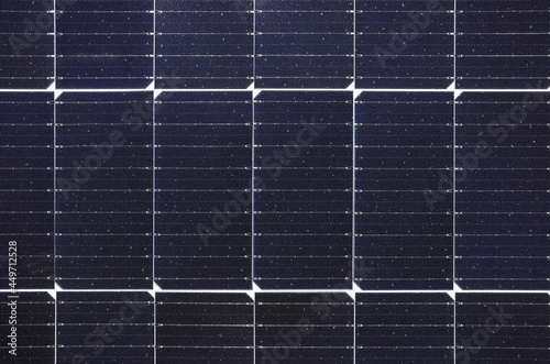 Принти на полотні Solar Cell Panel Monocrystalline Background and Texture